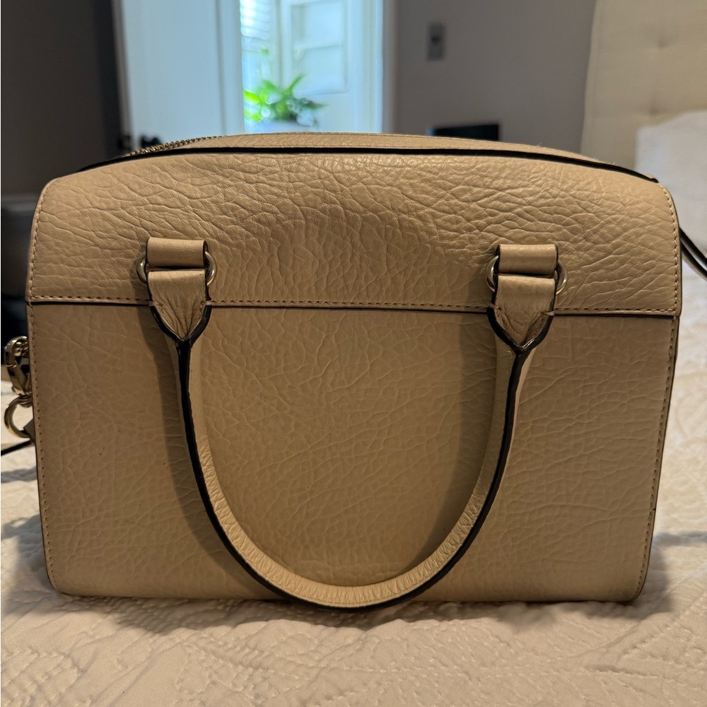 Kate Spade Cream Pebbled Leather Satchel - Picture 3 of 5